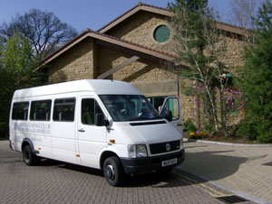 The minibus at Goldenstones